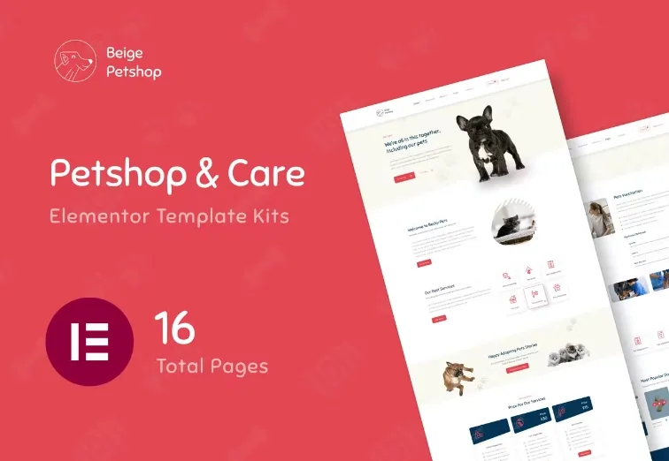 Beige – Pet Shop Woocommerce Elementor Template