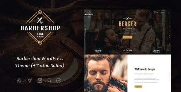 Berger | Barbershop & Tattoo WordPress Theme