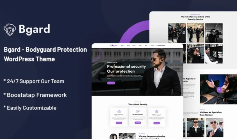 Bgard – Bodyguard Protection WordPress Theme