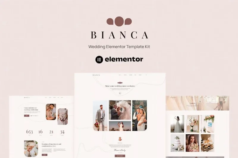 Bianca – Wedding Elementor Template