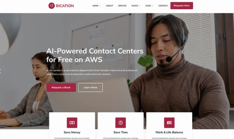 Bication – Virtual Call Center WordPress