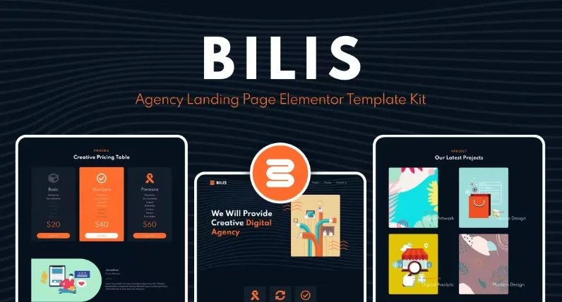 Bilis – Agency Landing Page Elementor Block