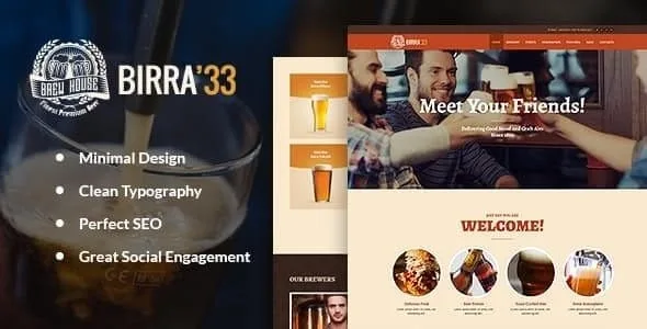 Birra – Brewery Brewpub and Craft Beer Shop WordPress Theme