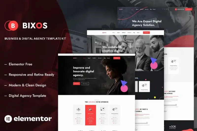 Bixos – Business & Digital Agency Template Kit