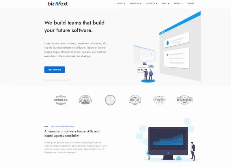 bizNext – Corporate Business Template