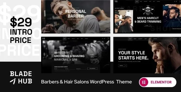 BladeHub – Barber Shop & Hairdressers WordPress Theme
