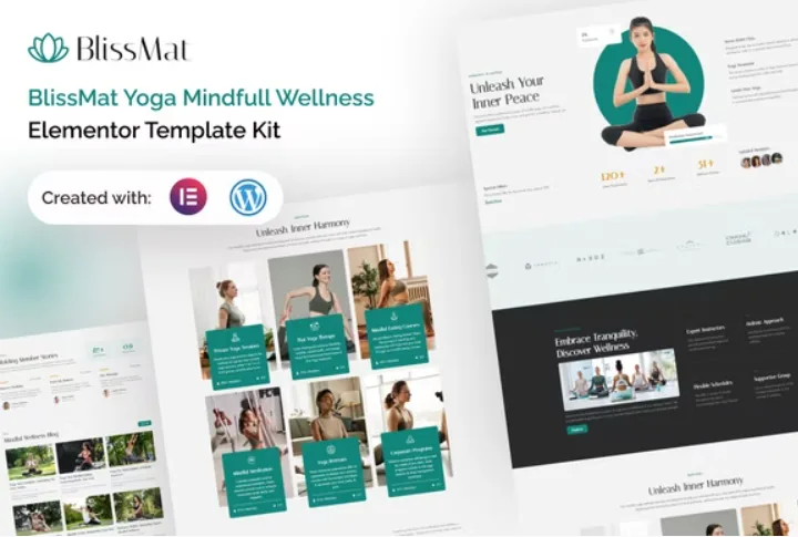 BlissMat – Yoga & Wellness Elementor Template