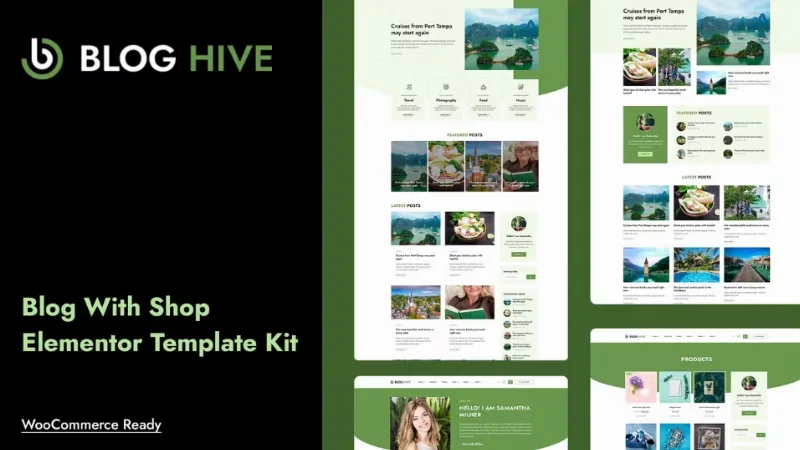 Blog Hive – Personal Blog Elementor Template