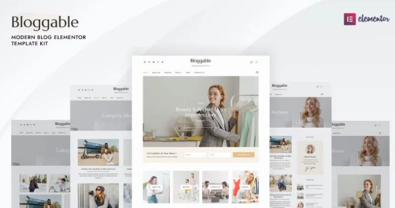 Bloggable – Modern Blog Elementor Template