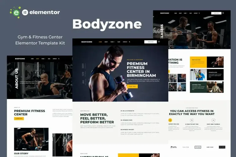 Bodyzone – Gym and Fitness Center Elementor Template Kit