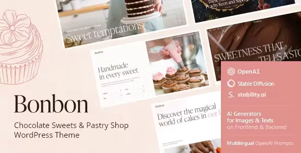 Bonbon Chocolate Sweets and Pastry Theme