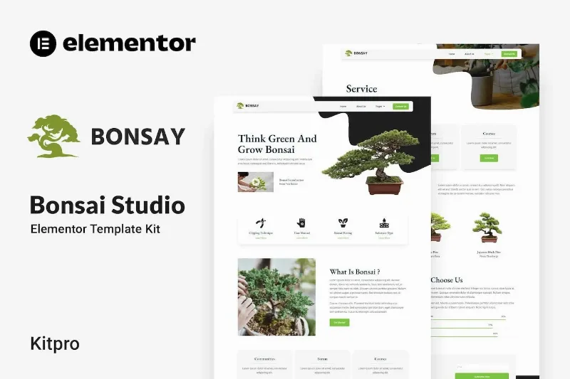 Bonsay – Bonsai Studio Elementor Template