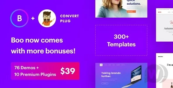 Boo – Multipurpose Wordpress Theme