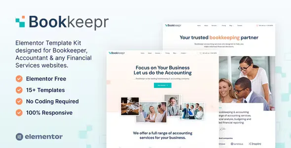 BookKeepr Accounting Elementor Template Kit