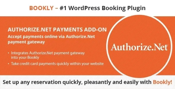 Bookly Authorize.Net (Add-on)