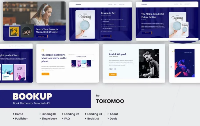Bookup | Book Store Elementor Template