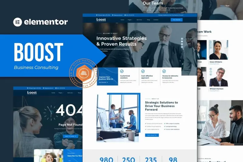 Boost – Business Consulting Elementor Template