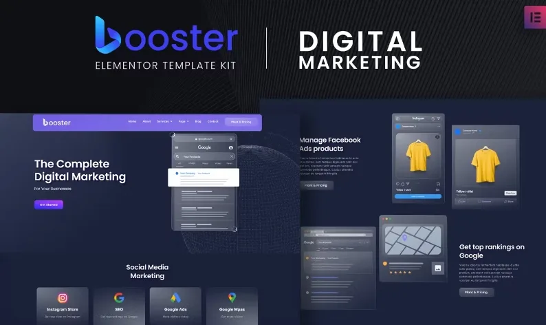Booster – Digital Marketing Elementor Template
