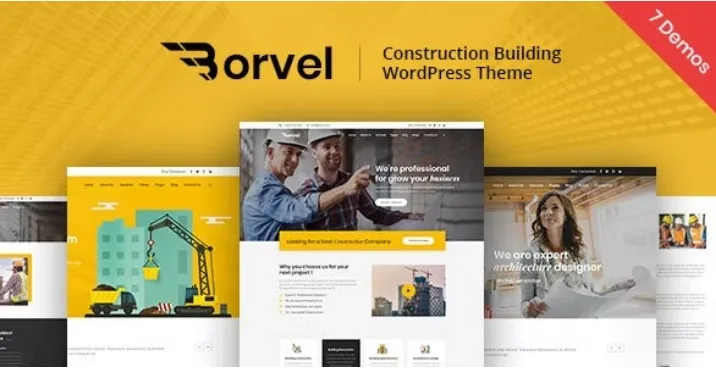Borvel – Construction Building Company WordPress Theme