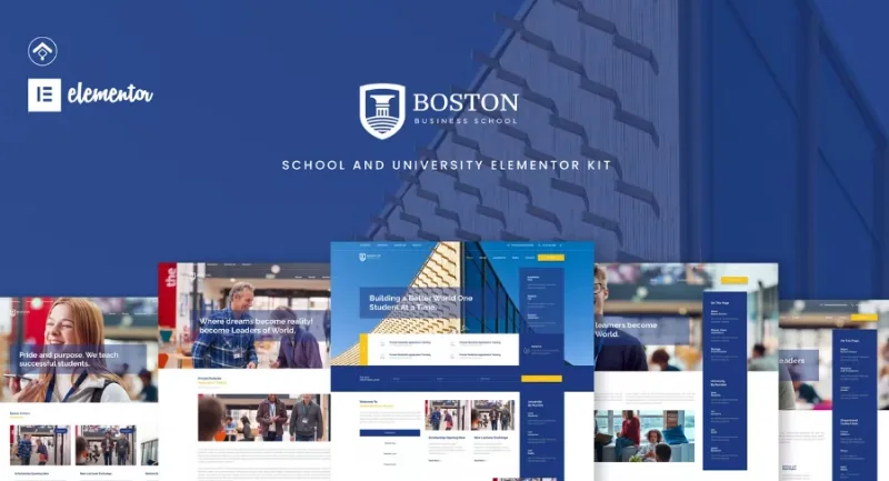 Boston – School & University Elementor Template