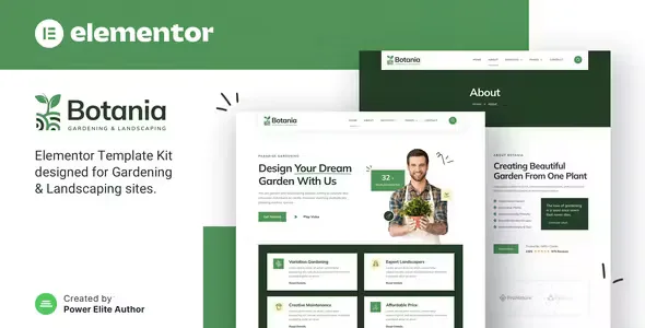Botania Gardening Elementor Template Kit