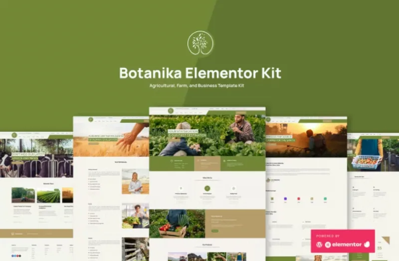 Botanika Agricultural Farm & Business Elementor Template