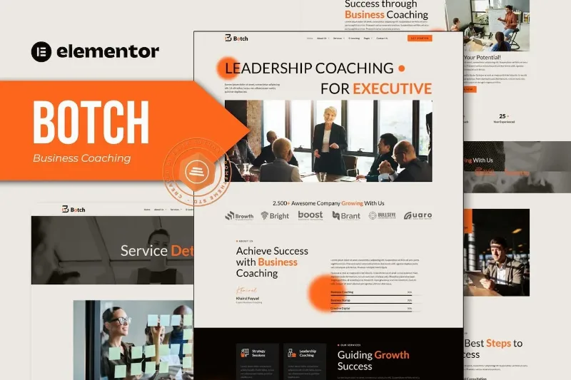 Botch – Business Coaching Elementor Template