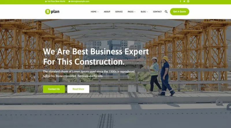 Bplan – Home Plan Construction WordPress Theme