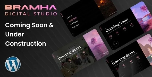 Bramha – Coming Soon & Under Construction WordPress Theme