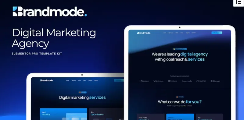 Brandmode – Digital Marketing Agency Elementor Template
