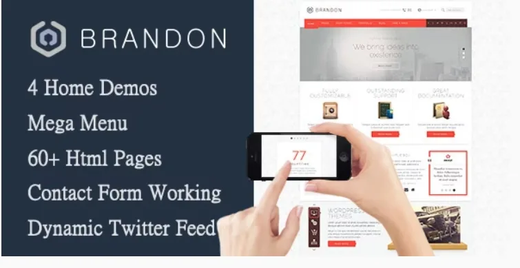 Brandon – Responsive Multi-Purpose WordPress Theme