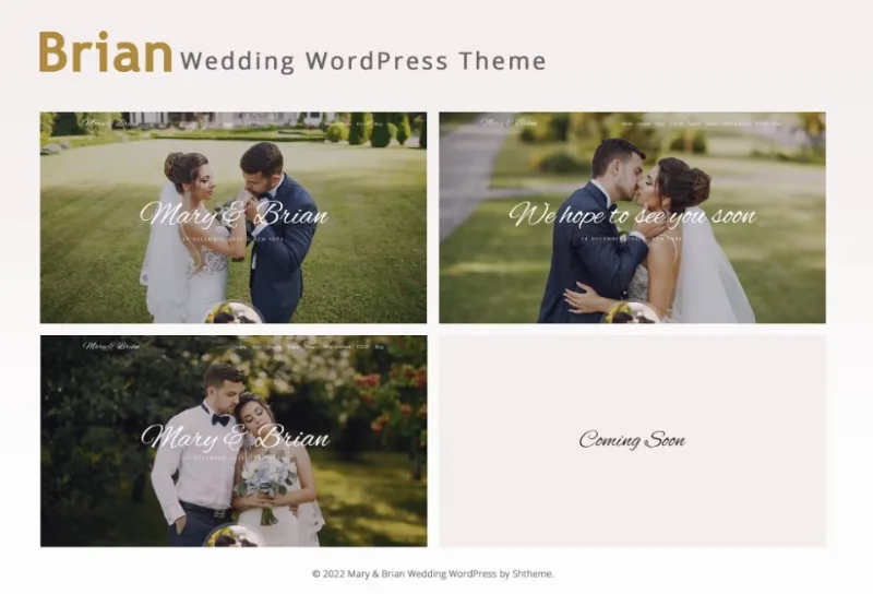 Brian – Wedding WordPress Theme