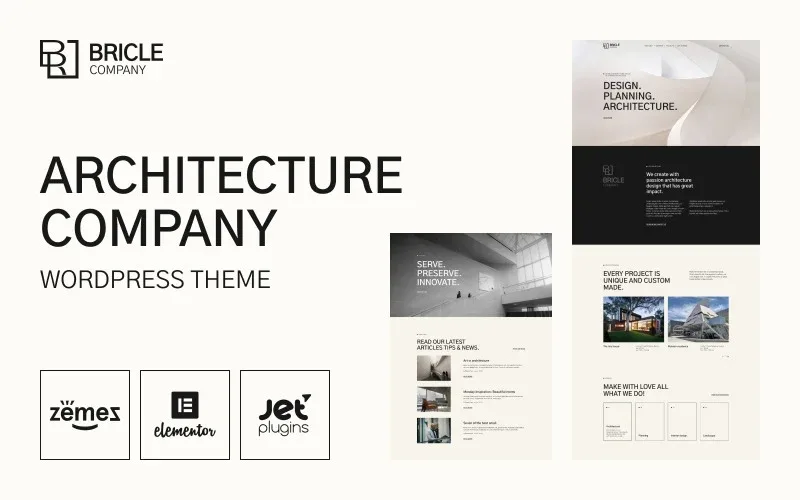 Bricle – Bootstrap Architecture WordPress Theme