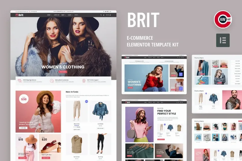 Brit – WooCommerce Elementor Pro Template
