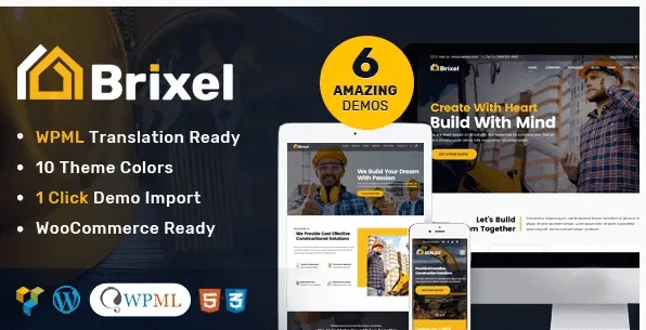 Brixel Building Construction WordPress Theme