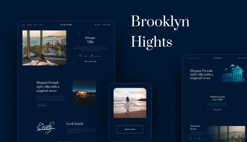 Brooklyn Heights – Private Villa & Hotel Elementor Template