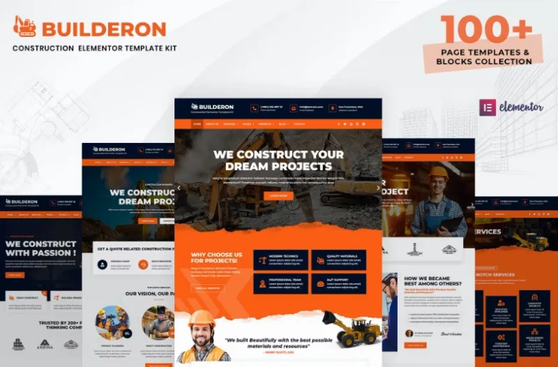 Builderon – Construction Elementor Template