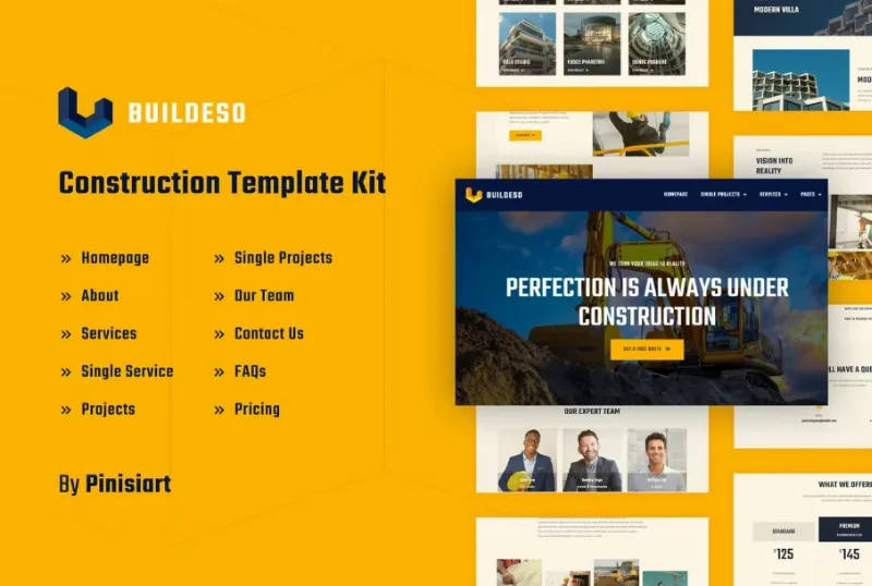 Buildeso – Construction & Building Elementor Template