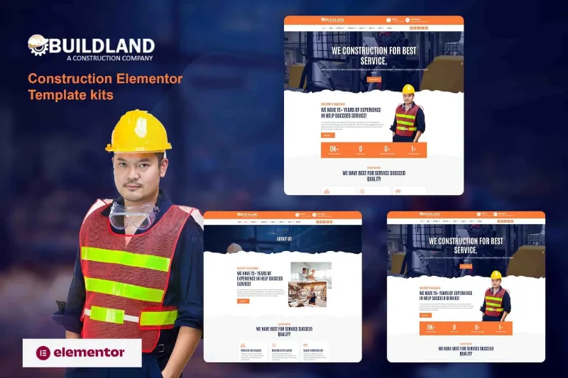 Buildland – Construction Business Elementor Template