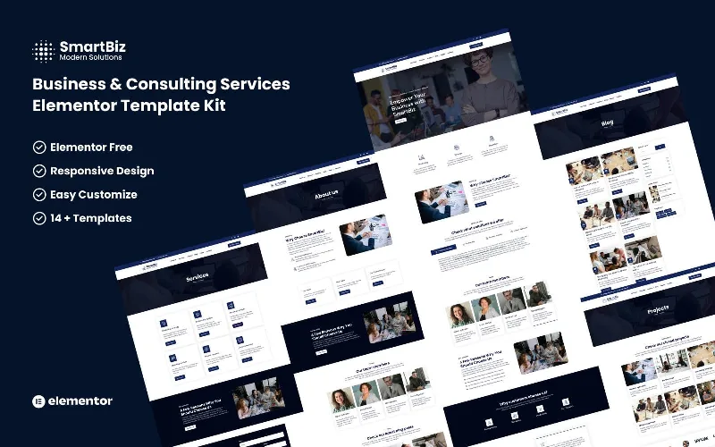 Business & Consulting Services Elementor Template Kit