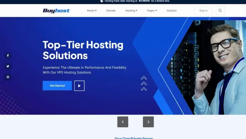 Buyhost – Web Hosting Elementor Template