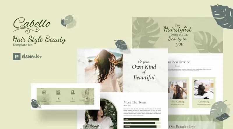 Cabello – Professional Stylist Elementor Template