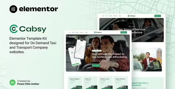 Cabsy Transport Elementor Template Kit