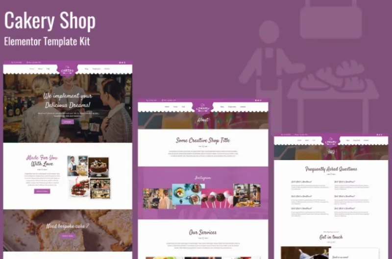 Cakeryshop – Bakery Business Template