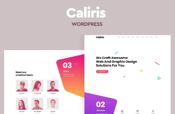 Caliris – Responsive One Page WordPress Theme