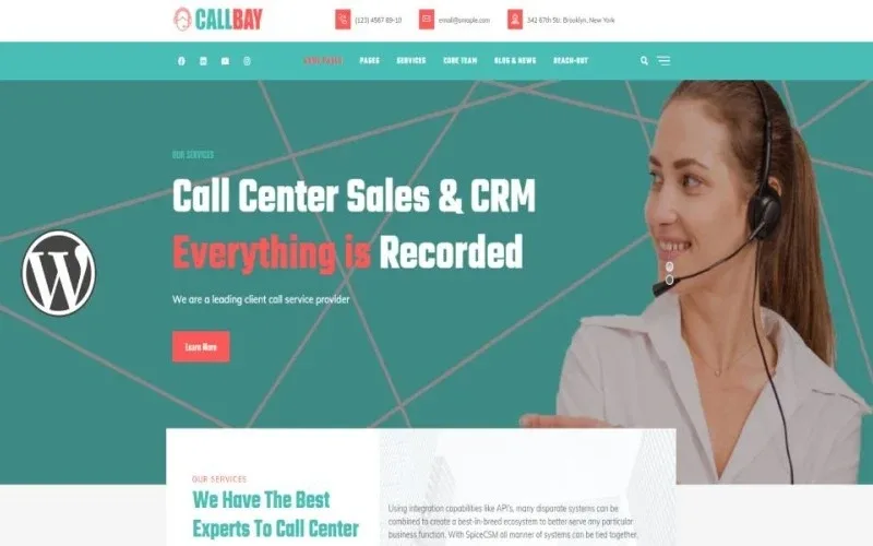 Callbay – Call Center WordPress Theme