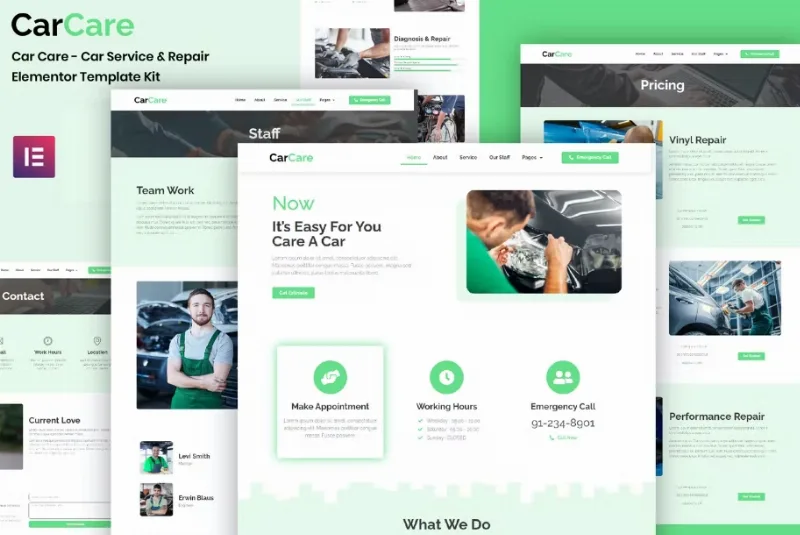 CarCare – Auto Service & Repair Elementor Template
