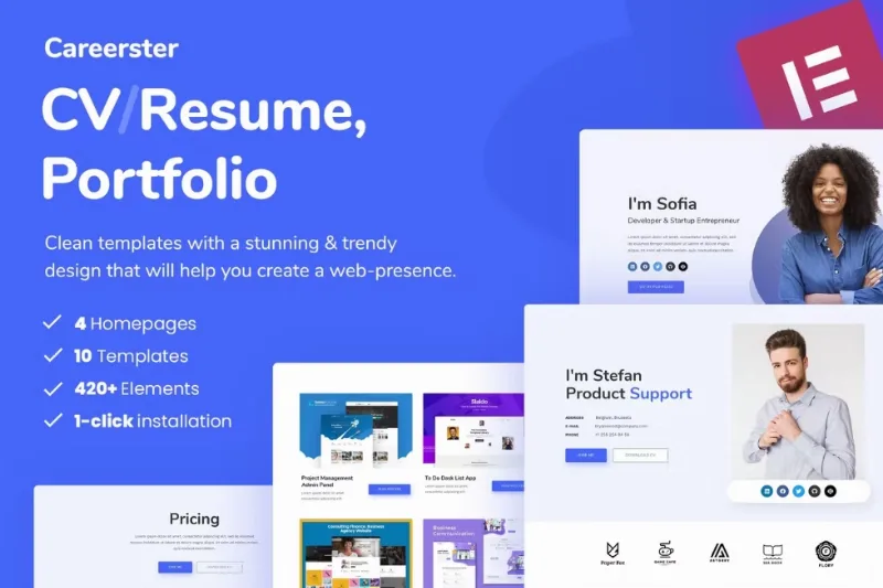 Careerster – CV/Resume Elementor Template