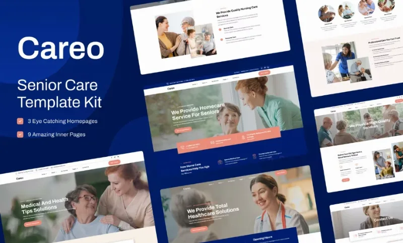 Careo – Elderly & Senior Care Elementor Template