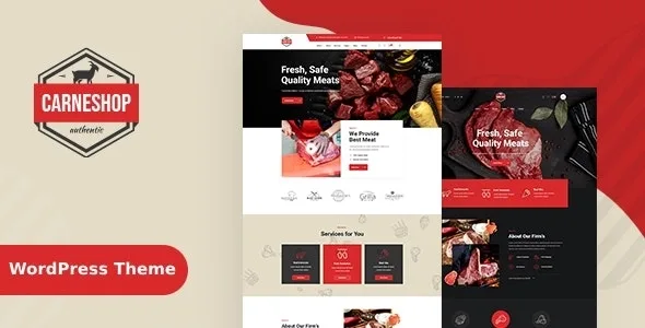 CarneShop – Butcher & Meat Shop WordPress Theme + RTL